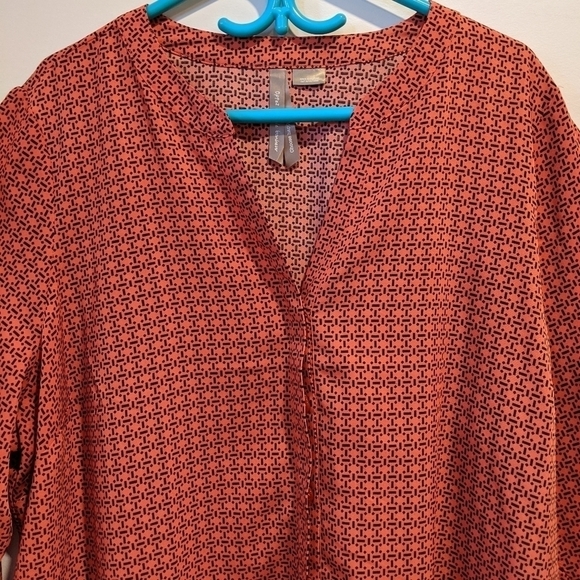Penningtons Tops - PENNINGTONS orange Blouse Cold Shoulder